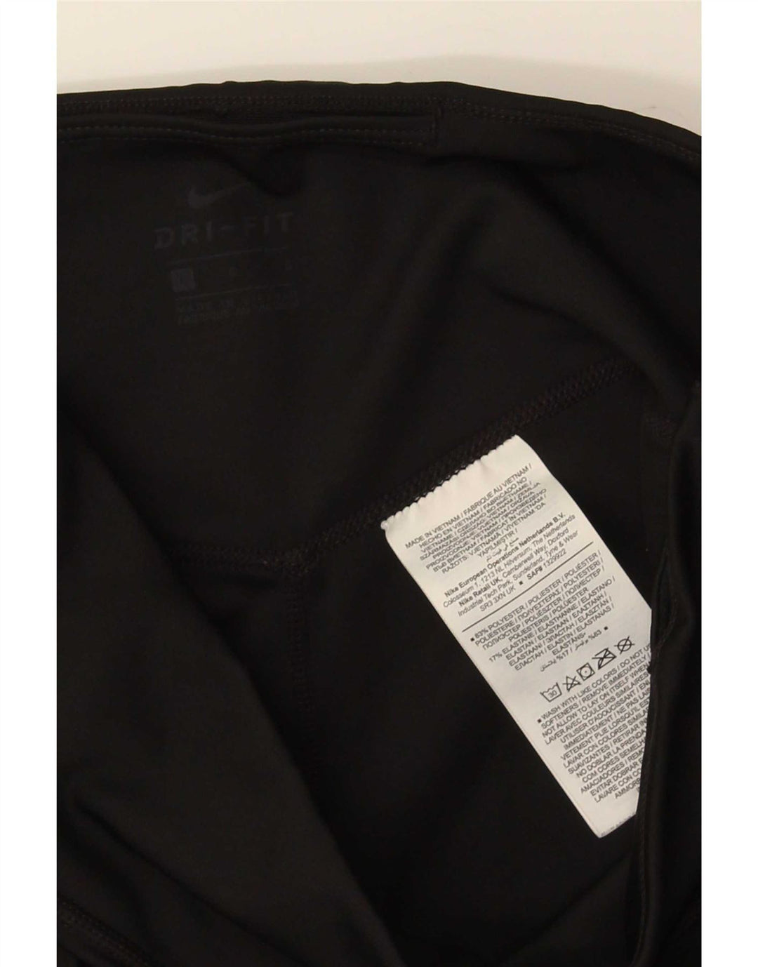 Damskie legginsy Nike Dri Fit Graphic Crop UK 14, duże, czarne, poliestrowe