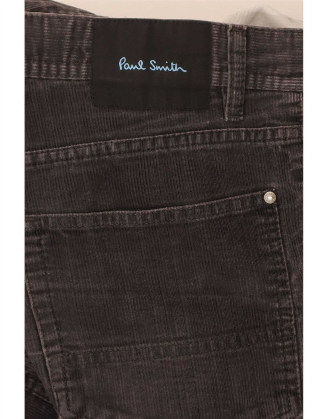Męskie sztruksowe spodnie Paul Smith Bootcut W32 L31 Szara bawełna
