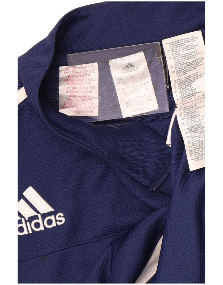 Chłopięcy dres ADIDAS Climacool, bluza dresowa, 13-14 lat, granatowa
