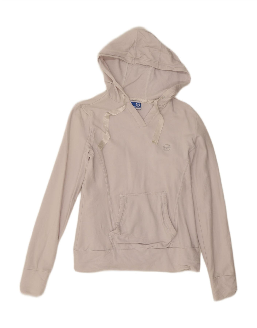 Damski sweter z kapturem Sergio Tacchini IT 46, duży, biały, bawełniany
