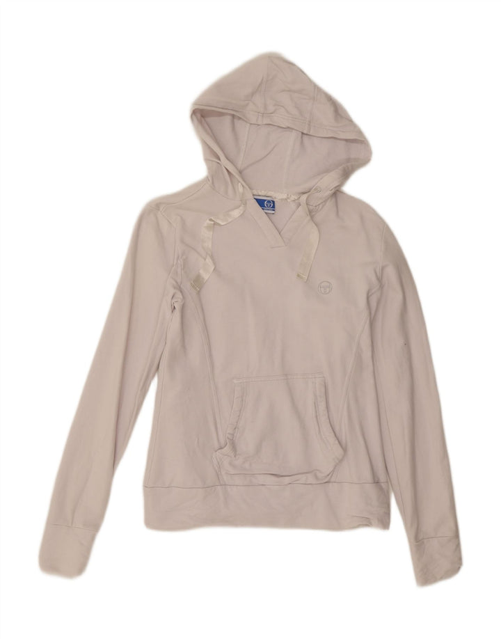 Damski sweter z kapturem Sergio Tacchini IT 46, duży, biały, bawełniany