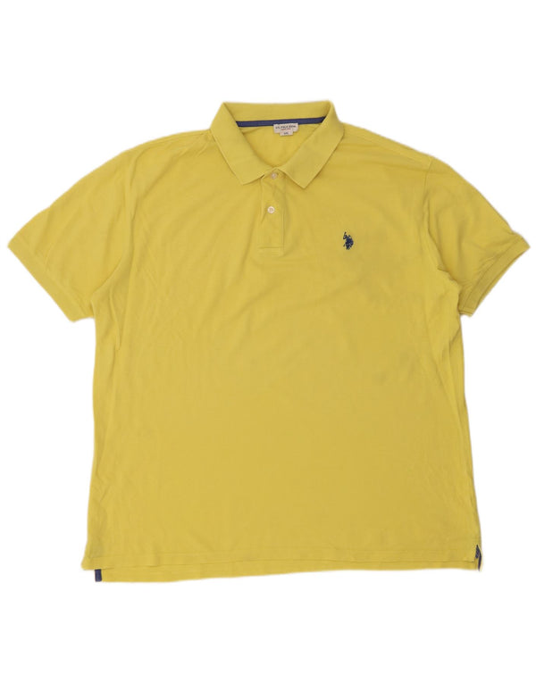US Polo Assn. Męska koszulka polo 2XL w kolorze żółtym
