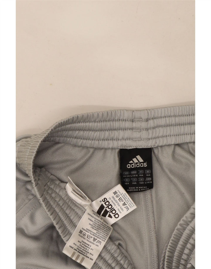 Adidas Chłopięce Spodnie Dresowe 13-14 Lat Szary Poliester
