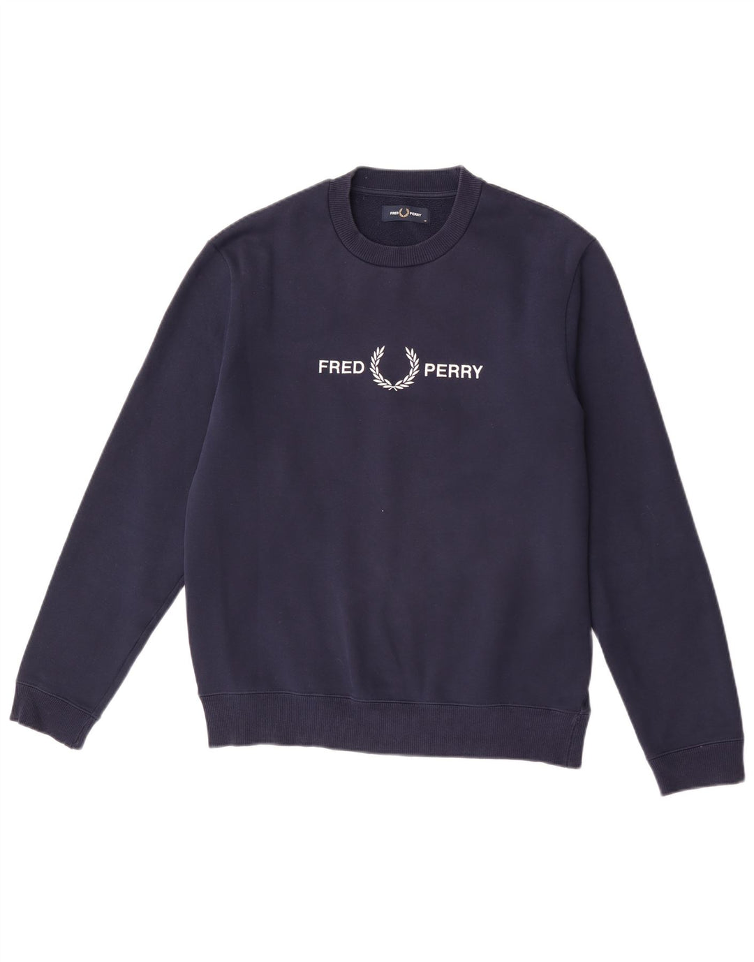 Męska bluza z grafiką Fred Perry, średni granatowy poliester