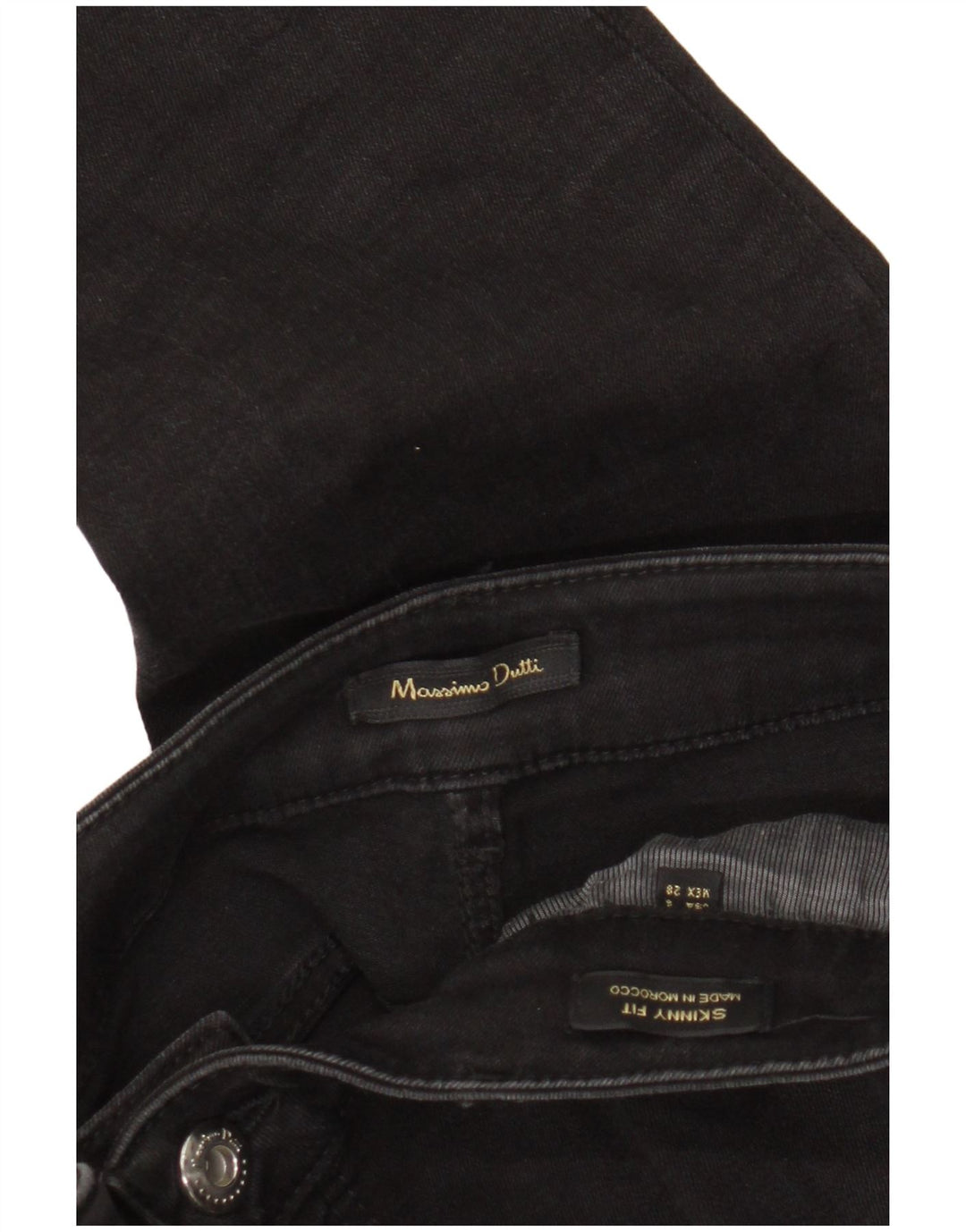 Damskie jeansy Skinny Massimo Dutti EU 38 Small W28 L30 Czarne