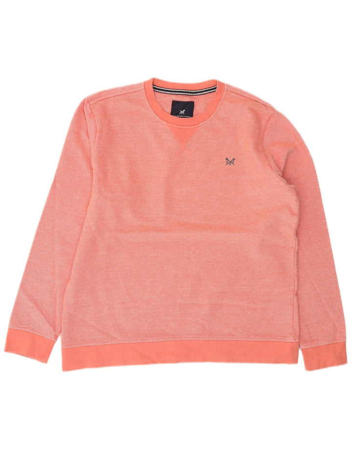 Crew Clothing Męska bluza z kapturem, średnio różowa, bawełniana
