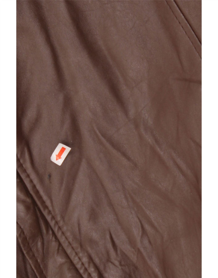 Męska kurtka skórzana VINTAGE IT 56 3XL brązowa