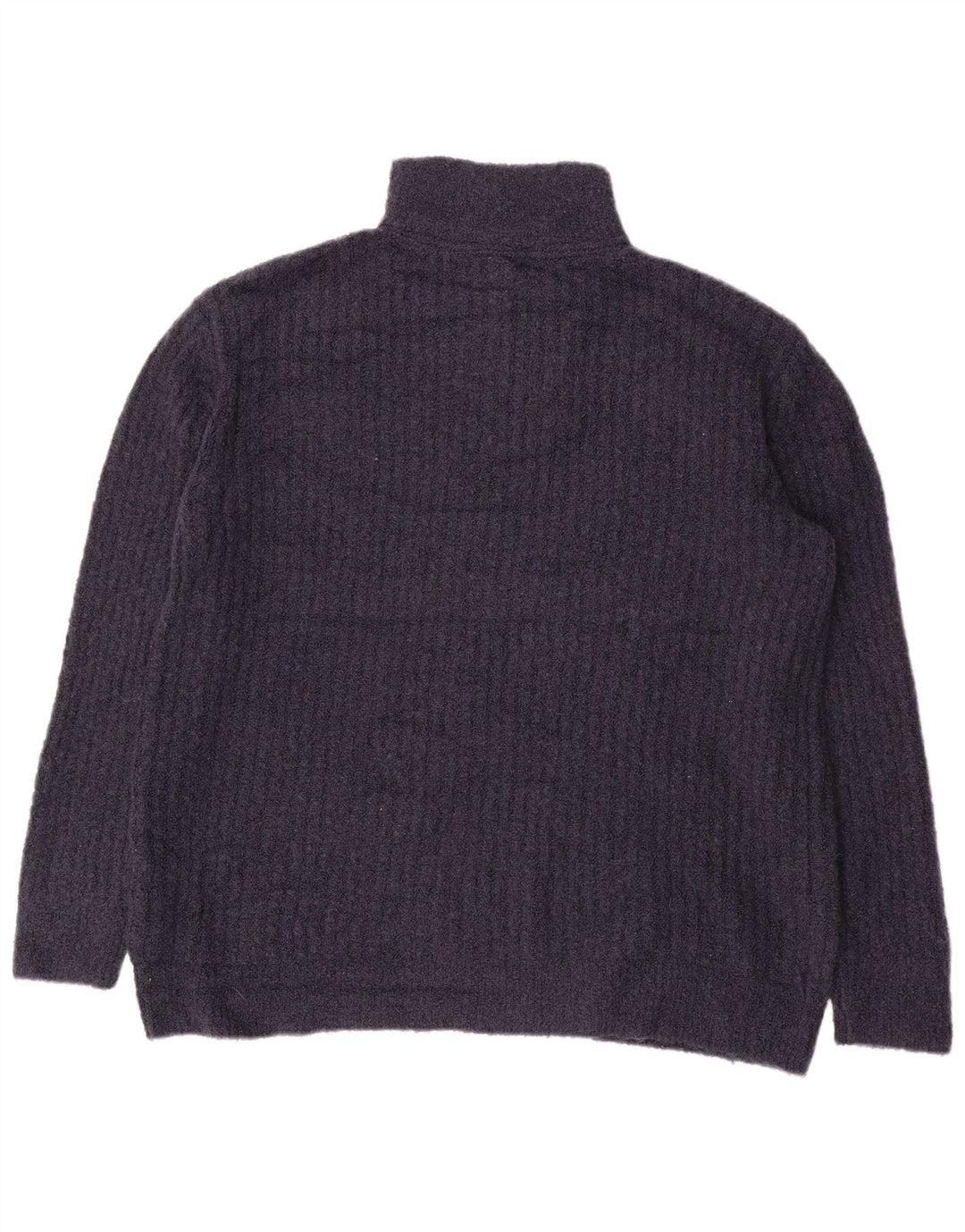 Damski sweter z zamkiem błyskawicznym L.L.BEAN UK 16, duży, granatowy, nylon