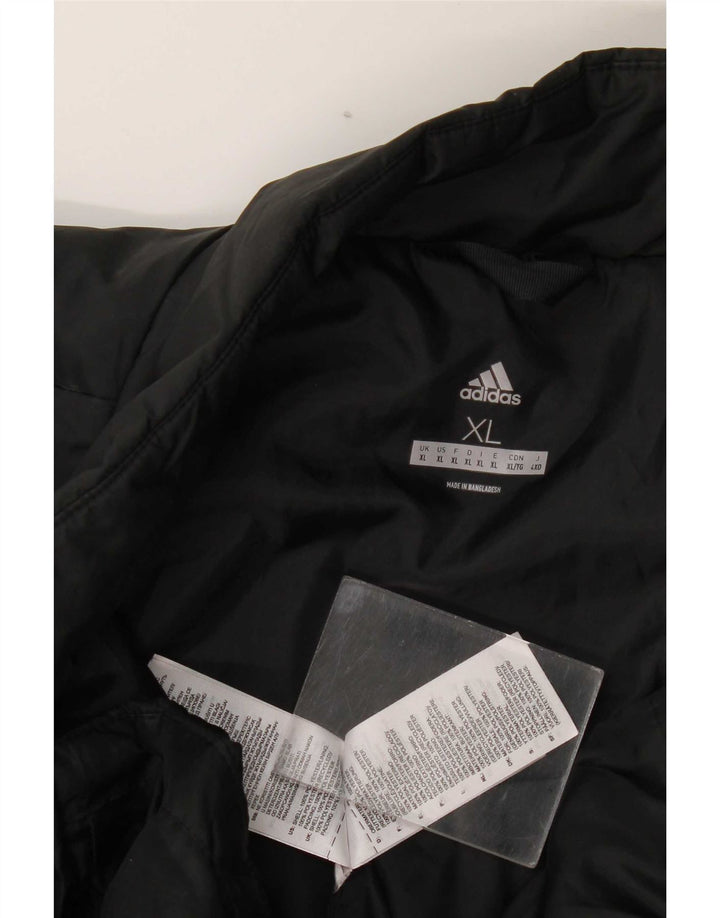 Męska ocieplana kurtka Adidas UK 42 XL Czarny poliester
