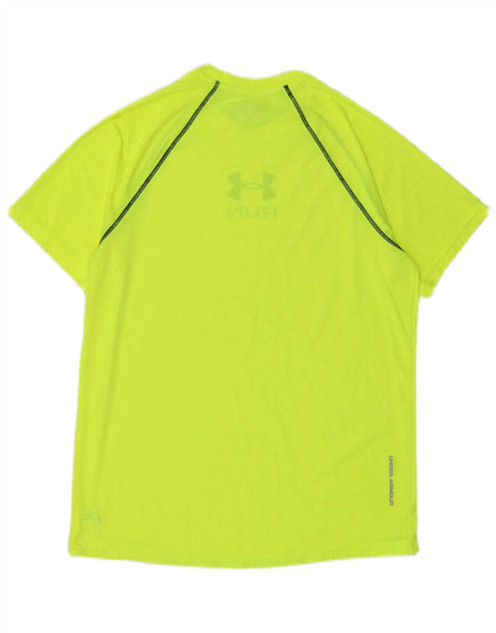Męski T-shirt z grafiką UNDER ARMOUR Heat Gear, średni zielony poliester