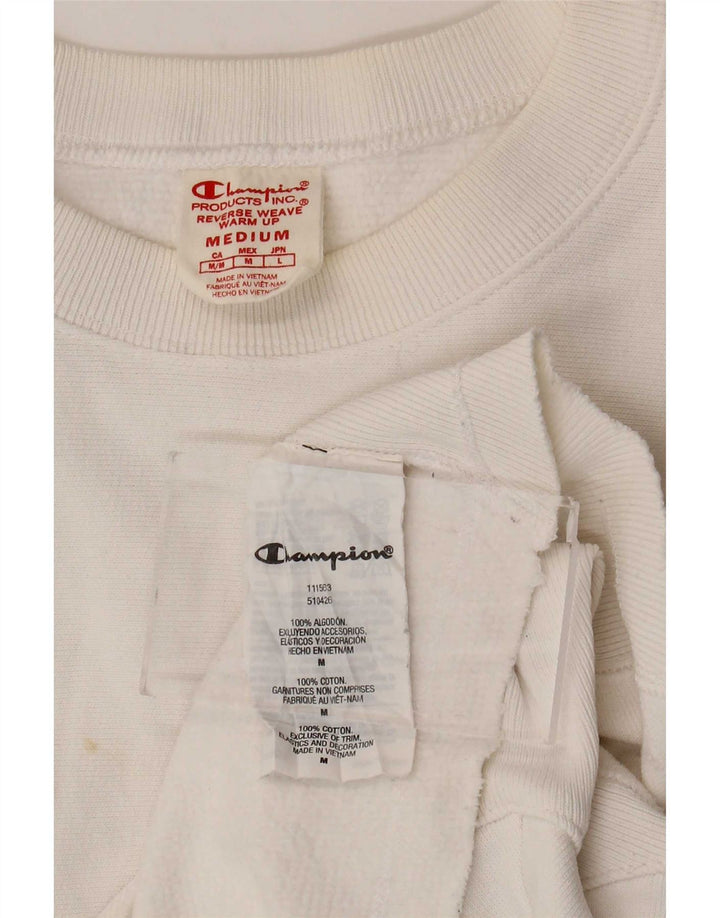 Damska bluza Champion Reverse Weave Crop Sweatshirt UK 14 Średnia biel