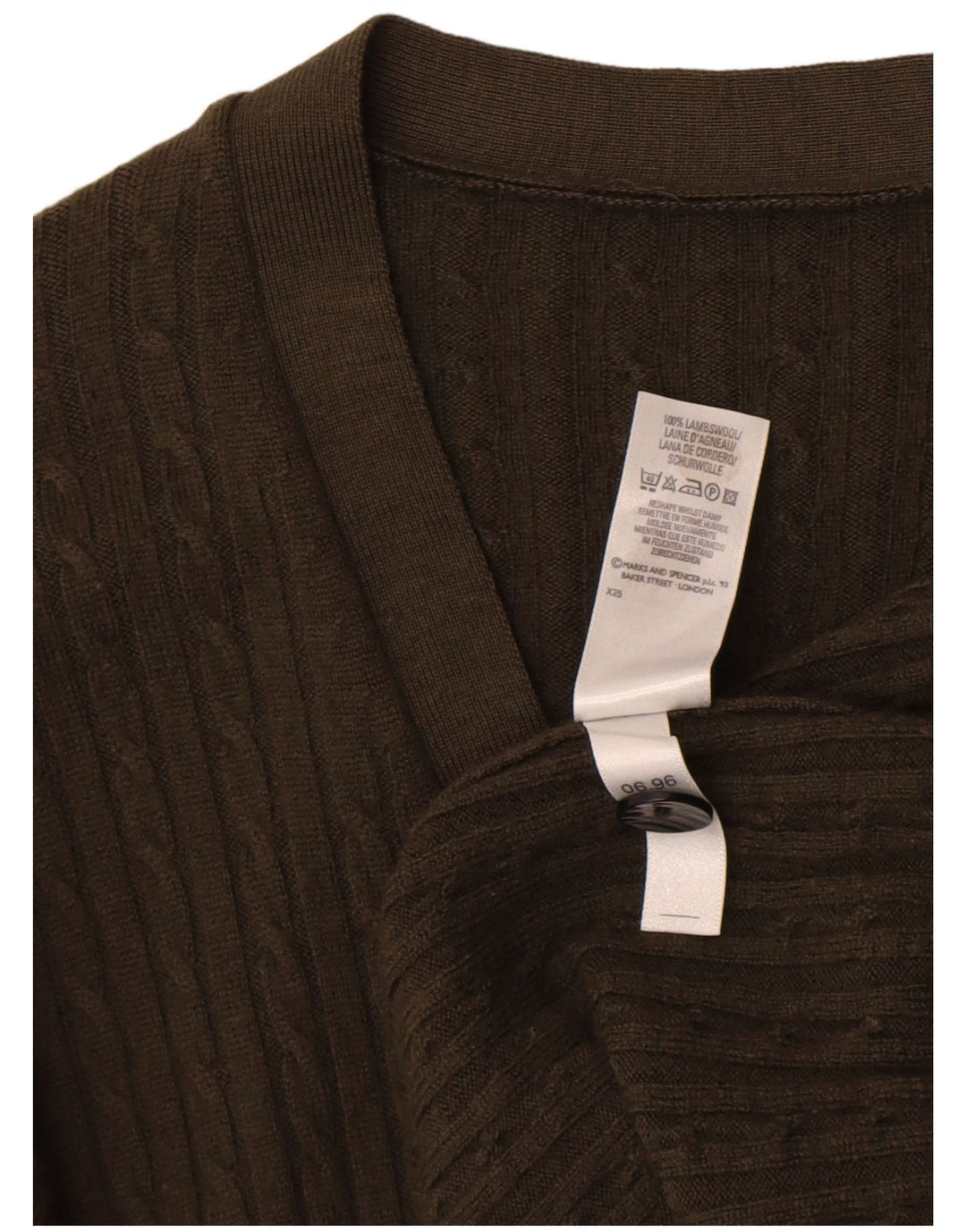 Marks & Spencer Damski sweter St. Michael Cardigan UK 14, duży khaki