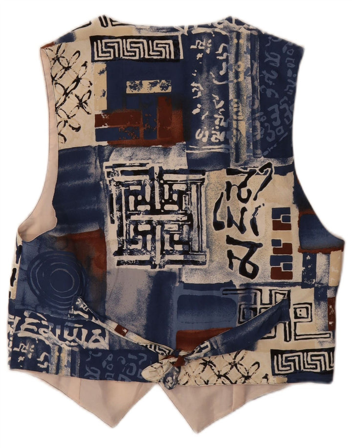 Kamizelka damska VINTAGE UK 12 Średni wielobarwny patchwork