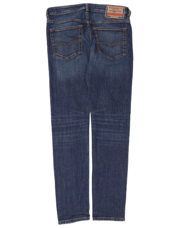 Damskie jeansy Diesel Slim W30 L31 Niebieskie bawełniane