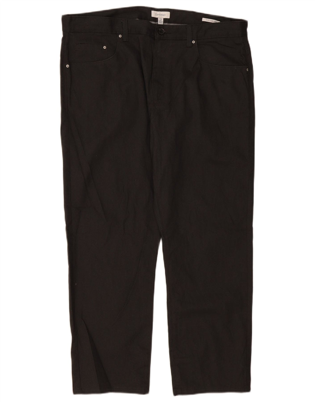 Męskie spodnie casual CALVIN KLEIN W36 L30, czarna bawełna