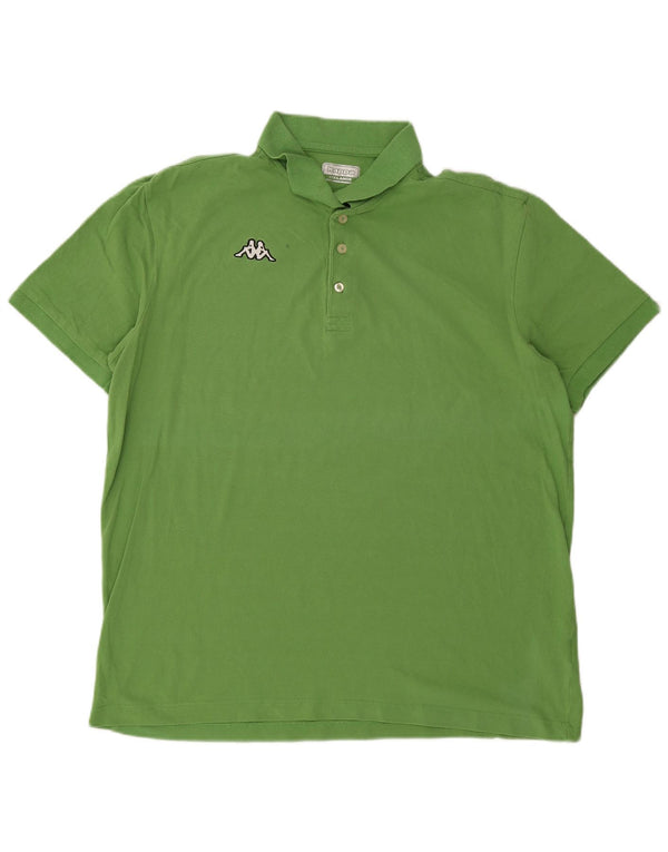 Męska koszulka polo Kappa 3XL, zielona bawełna