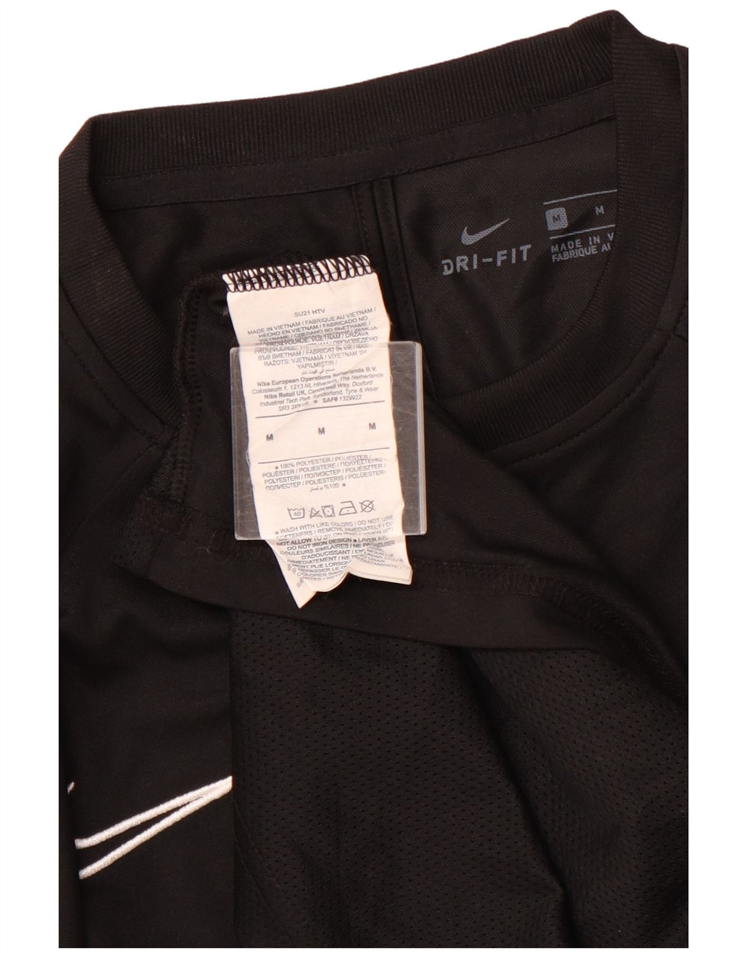 T-shirt męski NIKE Top, średni, czarny, poliestrowy, sportowy