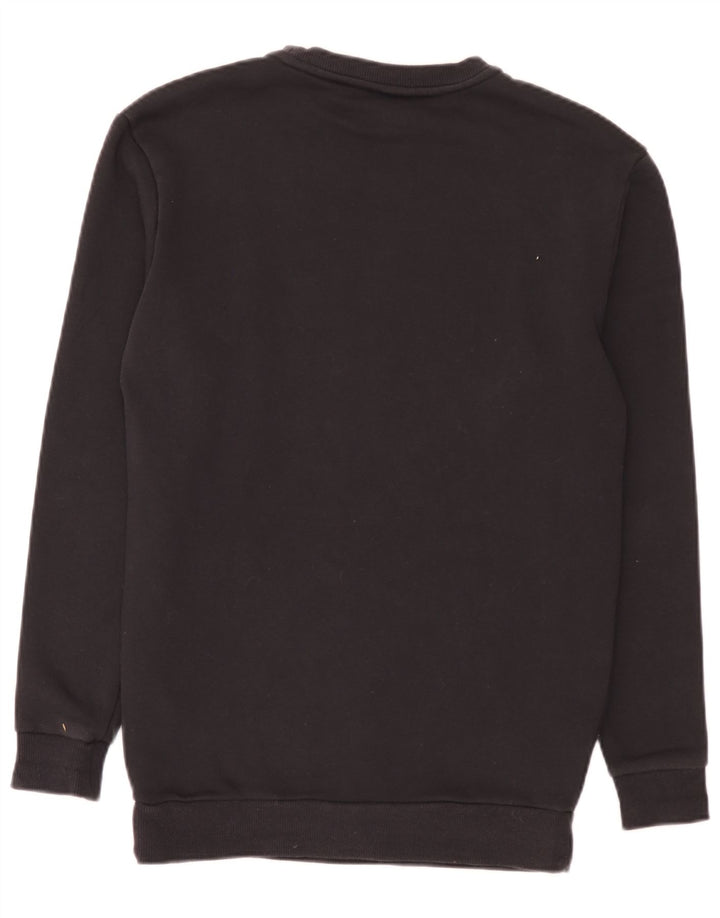 Męska bluza z grafiką Ellesse, sweter XS, czarna bawełna