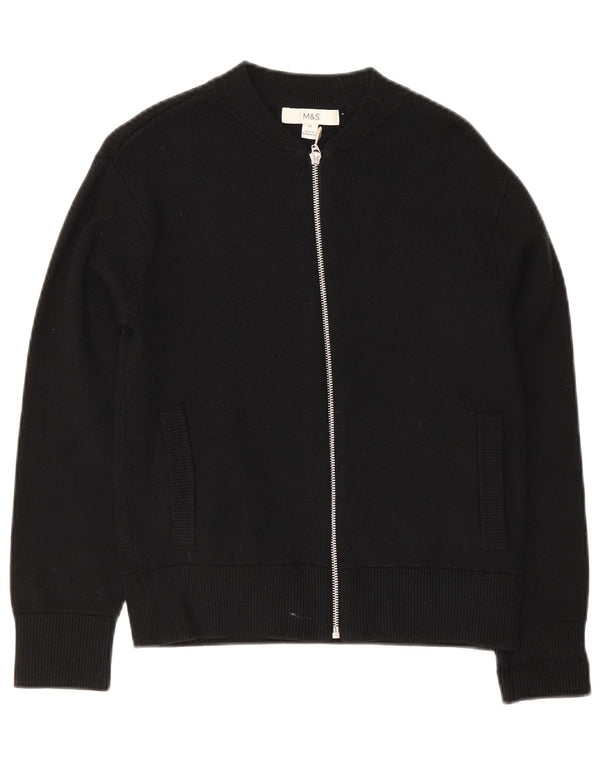 Marks & Spencer Damski sweter kardigan UK 6 XS Czarna wiskoza