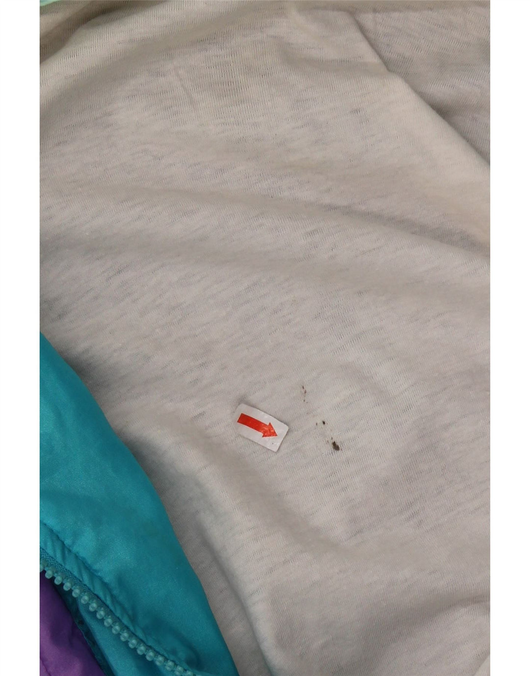 Męska kurtka dresowa VINTAGE z grafiką, średnia, wielobarwna, z blokami kolorów