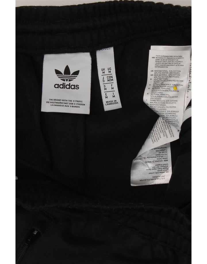 Męskie spodnie dresowe Adidas, średnie czarne, bawełniane