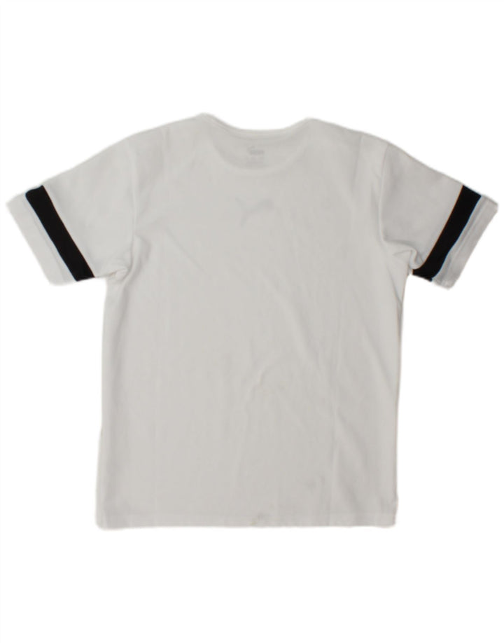 T-shirt chłopięcy Puma 13-14 lat, biały, z blokami kolorów