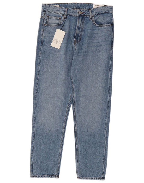 Męskie jeansy Zara Slim Tapered EU 40 Medium W31 L30 Niebieskie bawełniane