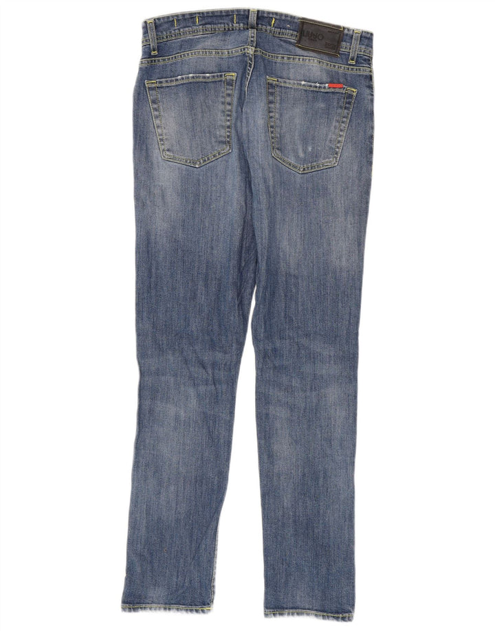 Liu Jo Męskie jeansy slim IT 45 Small W30 L30 Niebieskie bawełniane