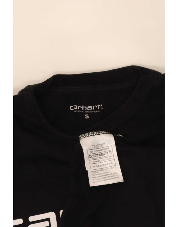 Męski T-shirt z grafiką Carhartt, mały, czarny, bawełniany