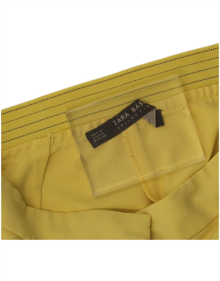 Spodnie damskie Zara Slim Chino, średnie W28 L26, żółte