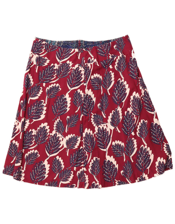 WHITE STUFF Damska spódnica o linii A UK 14 Large W34 Różowa wiskoza w kwiaty