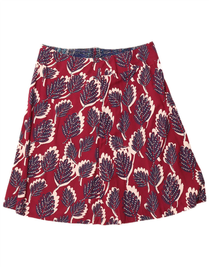 WHITE STUFF Damska spódnica o linii A UK 14 Large W34 Różowa wiskoza w kwiaty