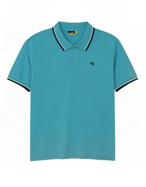 Męska koszulka polo Diadora 2XL, niebieska, bawełniana