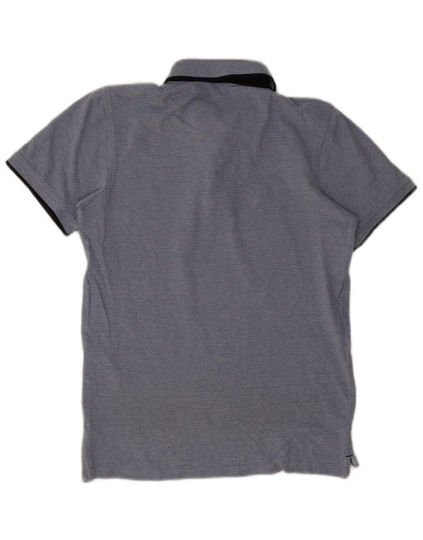 Męska koszulka polo Jack & Jones, mała, niebieska, bawełniana