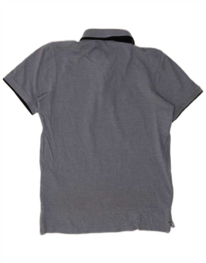 Męska koszulka polo Jack & Jones, mała, niebieska, bawełniana