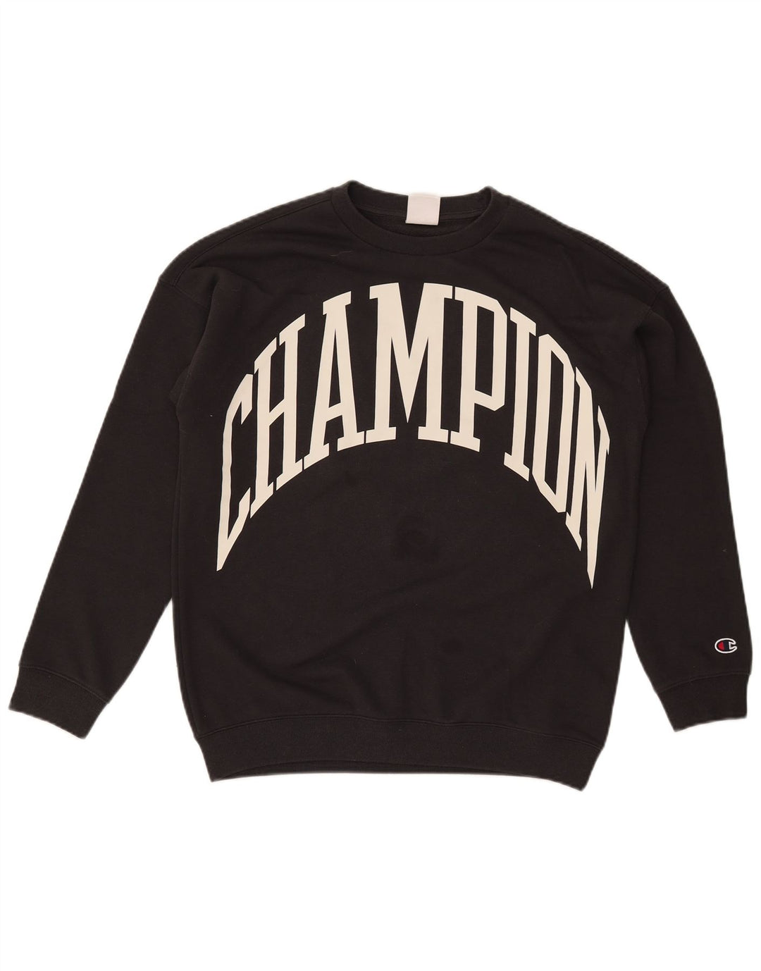 Chłopięcy sweter z grafiką Champion, 13-14 lat XL, czarny, bawełniany