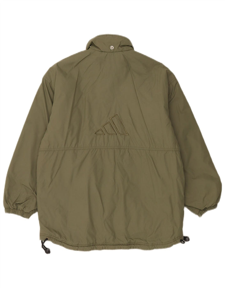Chłopięcy płaszcz Adidas z grafiką, wyściełany, 11-12 lat, khaki, poliamid