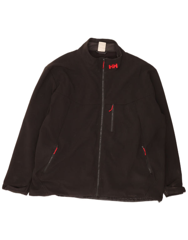 Męska kurtka wiatrówka Helly Hansen o regularnym kroju UK 46 3XL Czarny poliester