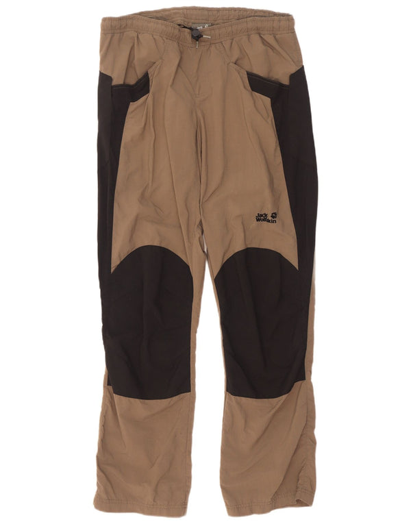 Męskie spodnie turystyczne Jack Wolfskin Medium W32 L33 Brązowy blok kolorów