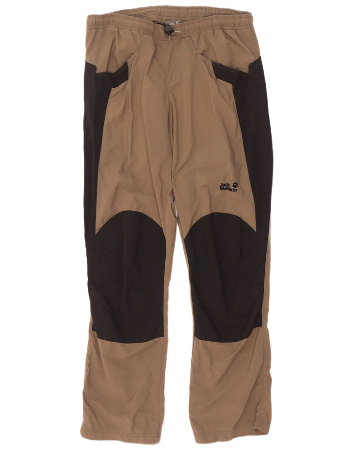 Męskie spodnie turystyczne Jack Wolfskin Medium W32 L33 Brązowy blok kolorów