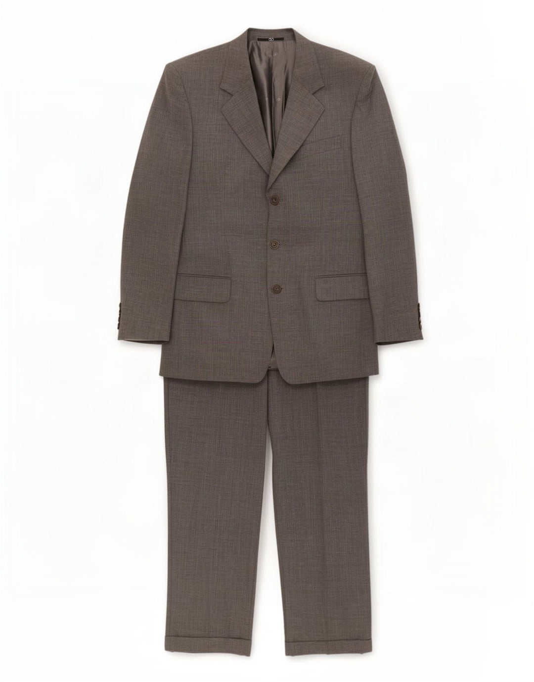 Valentino męski 2-częściowy garnitur z 3 guzikami IT 48 Medium W30 L31 Szara wełna
