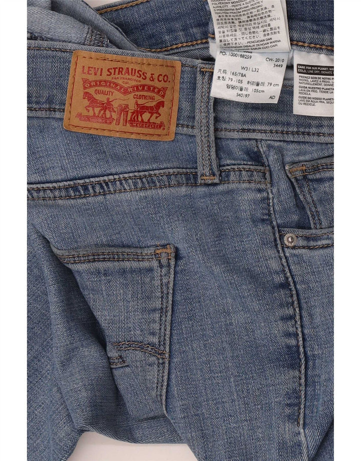 Damskie jeansy Levi's Slim W31 L32 Niebieskie bawełniane