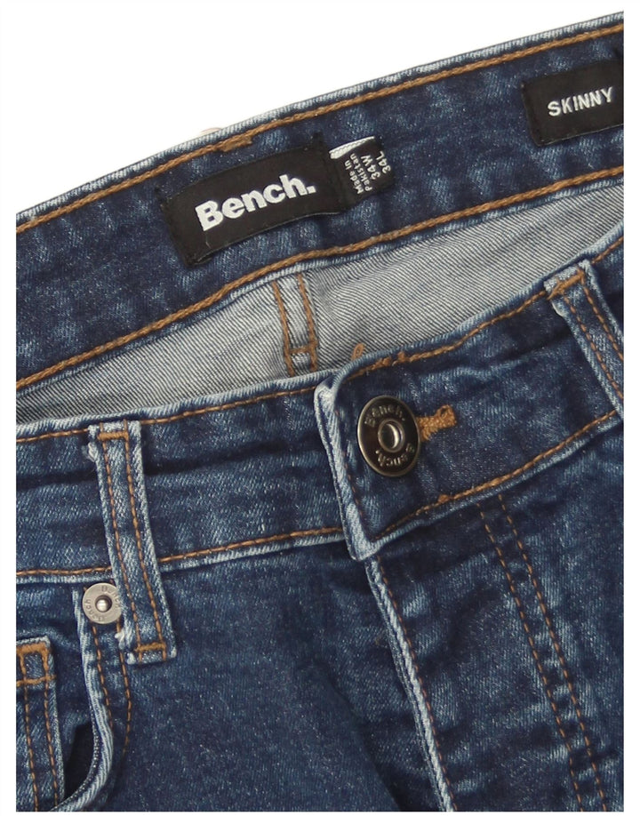 Męskie jeansy Bench Skinny W34 L34 Niebieskie bawełniane