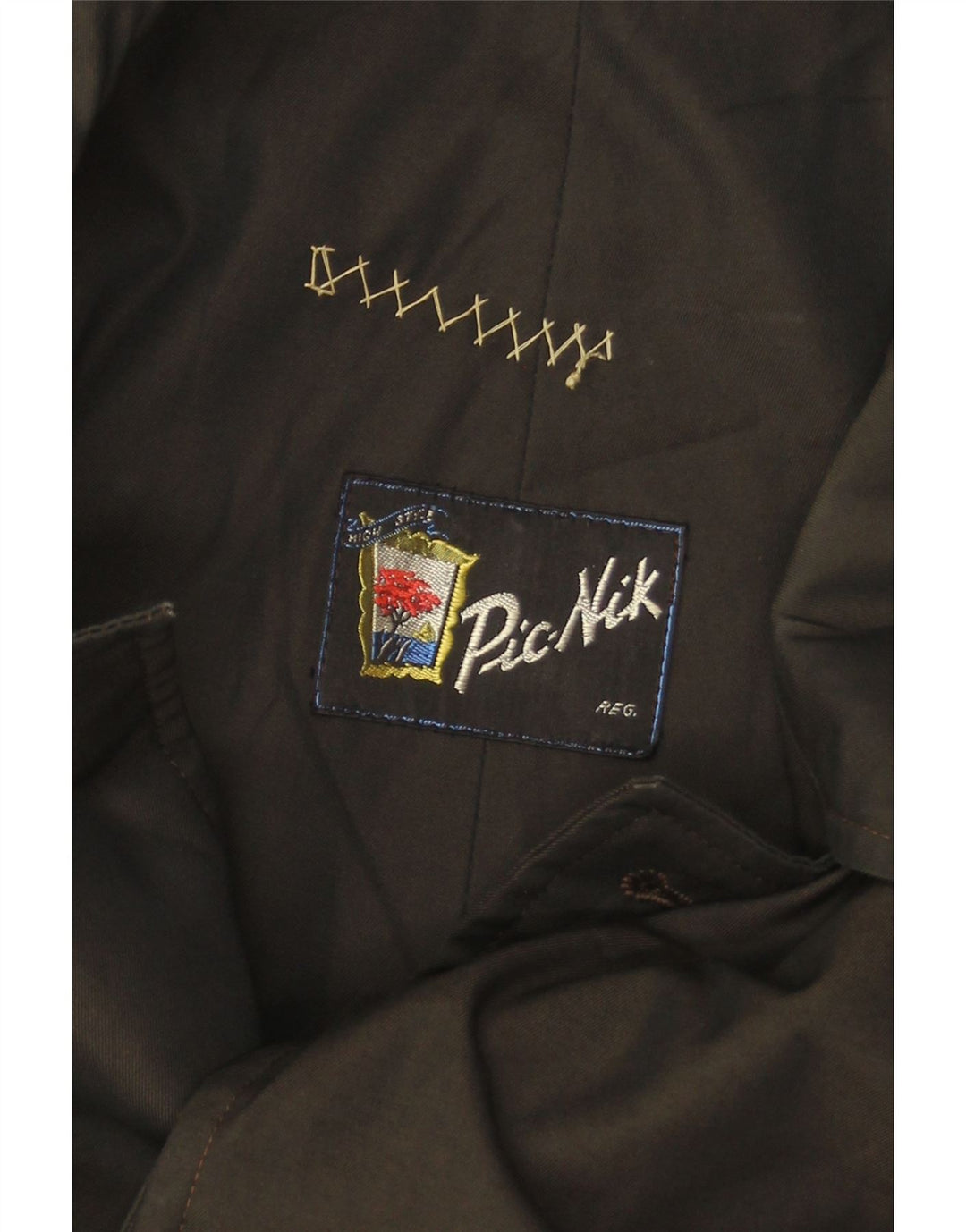 Płaszcz męski VINTAGE UK 40, duży, czarny