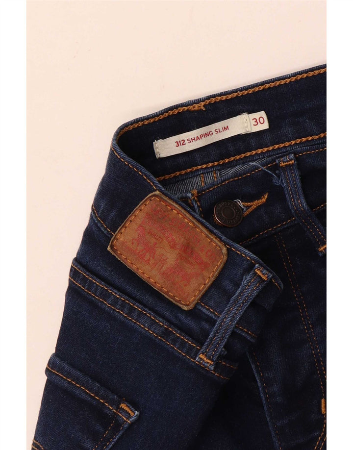 Damskie jeansy Levi's 312 Shaping W30 L27 Granatowe