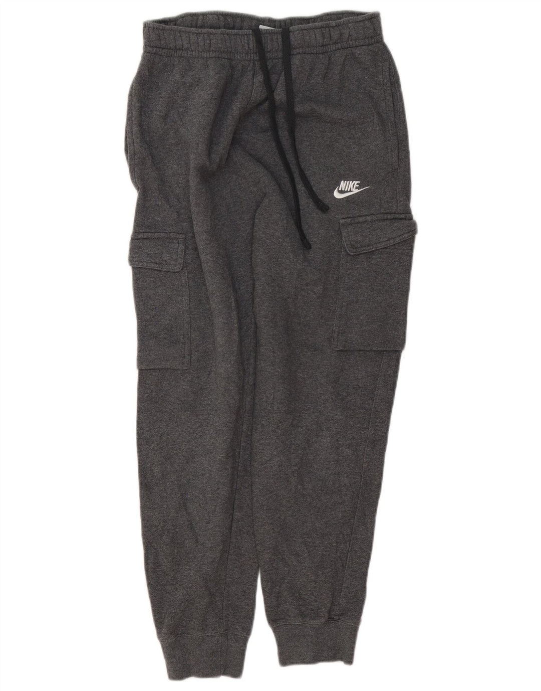 Męskie spodnie dresowe Nike Cargo, małe, szare, bawełniane