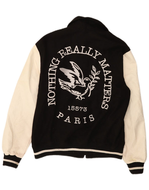 Męska kurtka Pull & Bear Paris Varsity UK 38 w kolorze średniej czerni
