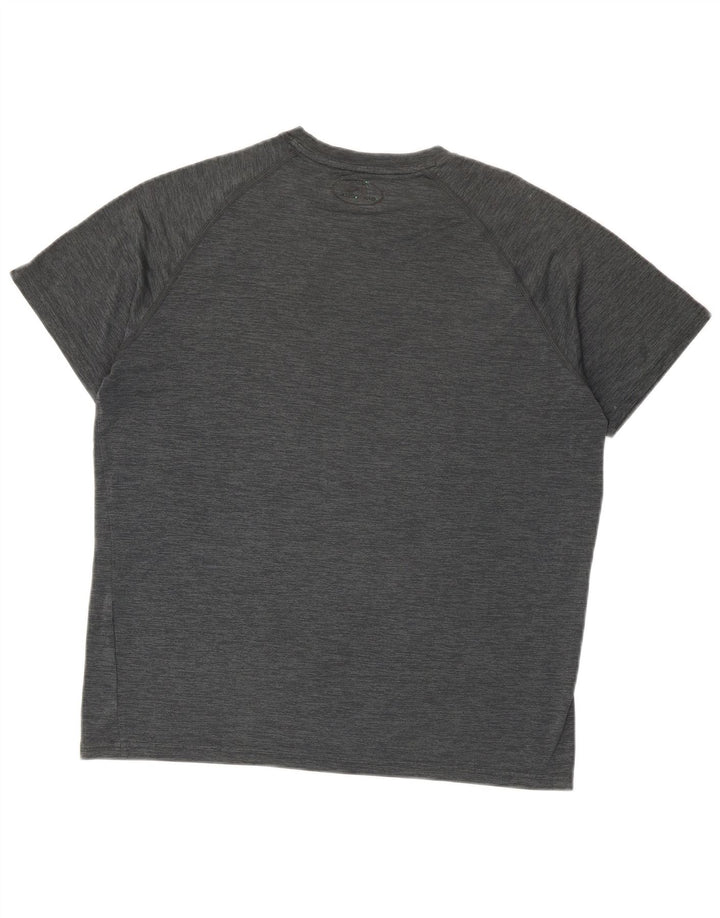 Męska koszulka t-shirt UNDER ARMOUR Heat Gear, średnio szara, nakrapiana
