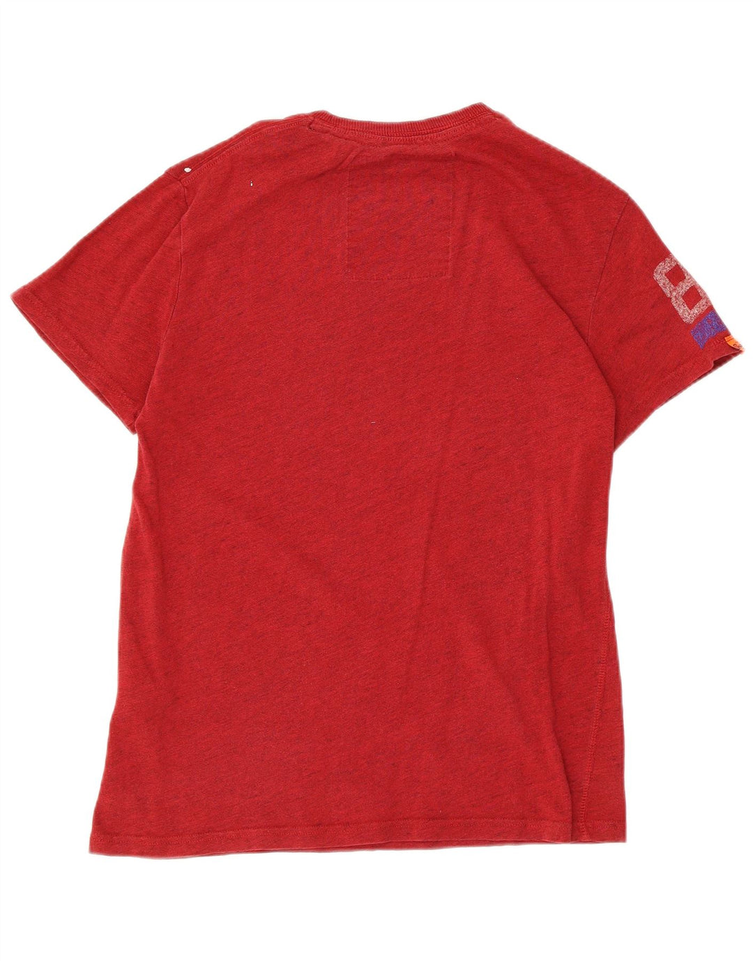 Męski T-shirt z grafiką Superdry, bawełniany, średni czerwony