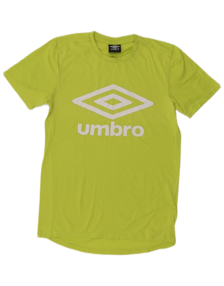 Męski T-shirt z grafiką Umbro, mały, zielony, bawełniany